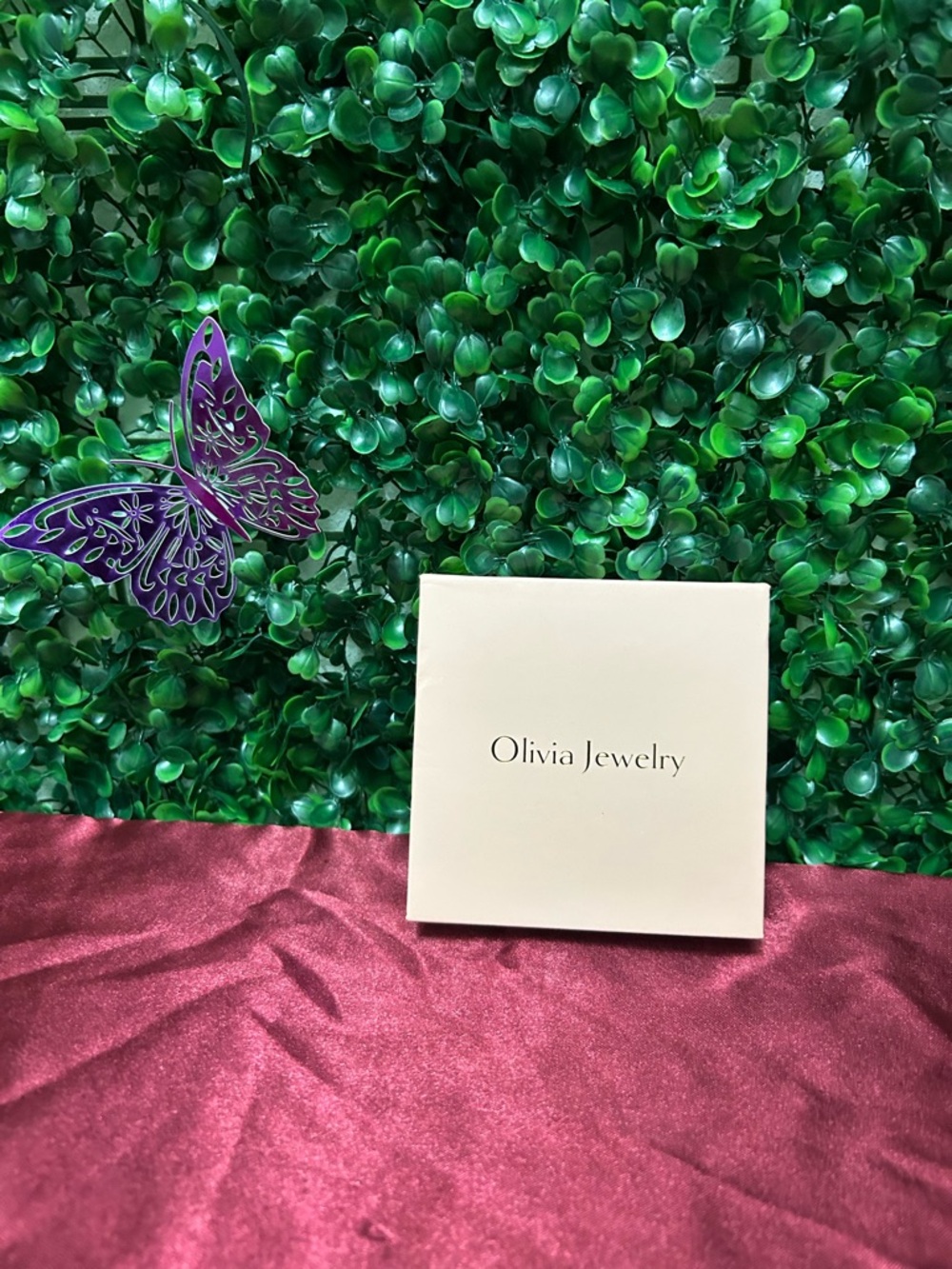Olivia Jewelry Gold Tone Charm Necklace Heart Pendant Gift Box Included